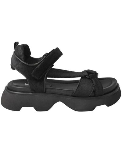 Jeannot Shoes > sandals > flat sandals - Noir
