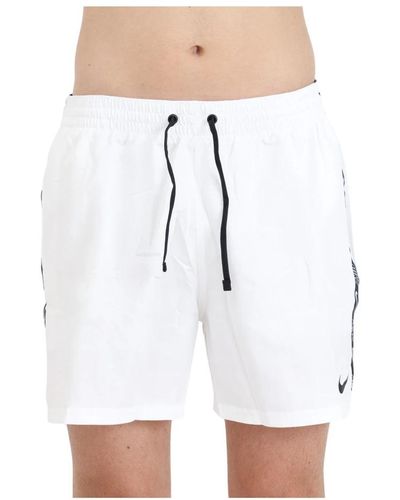 Nike Weiße beachwear shorts tape