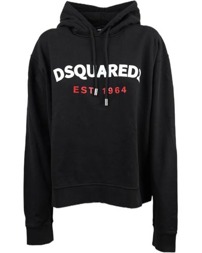 DSquared² Baumwoll-sweatshirt, art. s72gu0321s25462 - 900 - Schwarz