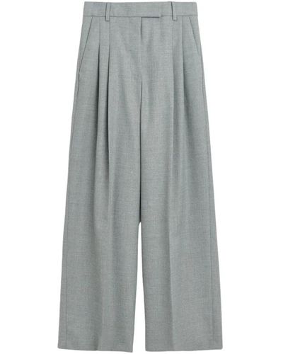 By Malene Birger Trousers > wide trousers - Gris