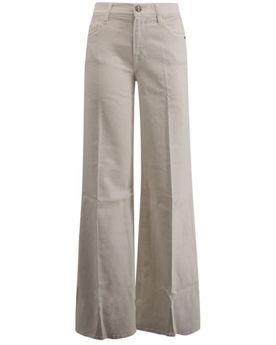 FRAME Trousers > wide trousers - Gris