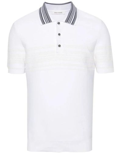 Wales Bonner Tops > polo shirts - Blanc