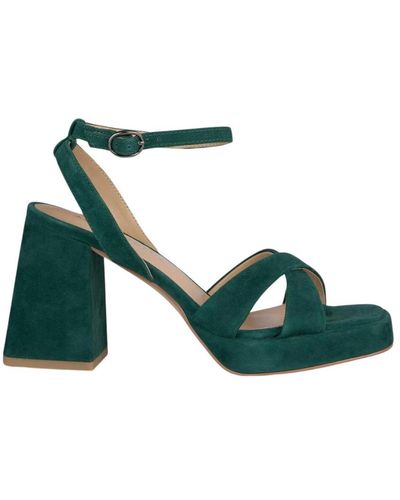 Alma En Pena. High Heel Sandals - Green