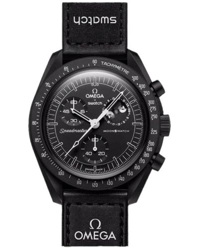 Omega Moonswatch snoopy schwarze mission uhr