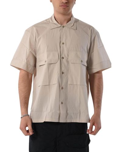 C.P. Company Short Sleeve Shirts - Brown