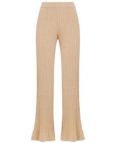 By Malene Birger Wide Trousers - Natural