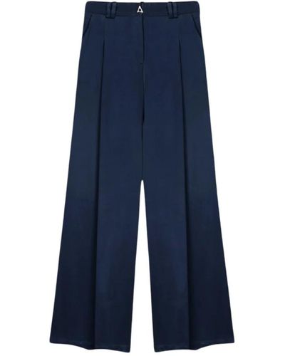 Aeron Pantaloni ampi in tessuto da abito - Blu