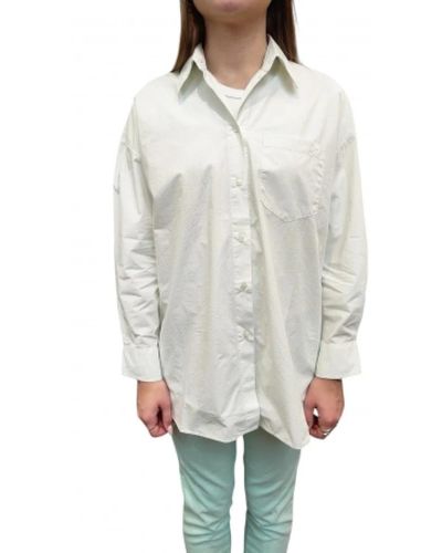 Mason's Oversize camicia in cotone aqua lauren - Grigio