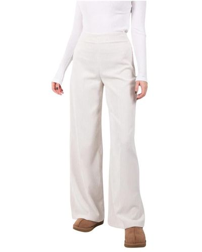 DRYKORN Pantaloni in corda bianchi 1902 132041 - Bianco