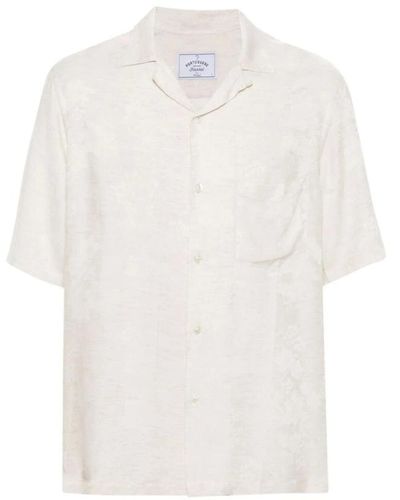 Portuguese Flannel Short sleeve shirts - Weiß