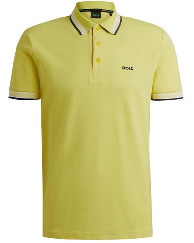 BOSS Polo Shirts - Yellow