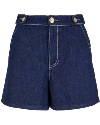 Emporio Armani Denim Shorts - Blue