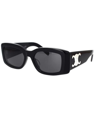 Celine Sunglasses,triomphe sonnenbrille,triomphe xl quadratische sonnenbrille schwarz grau