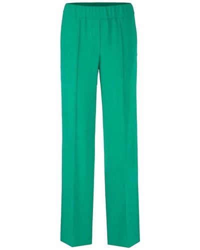 Marc Cain Straight Trousers - Green