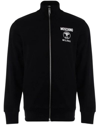 Moschino Sweatshirt mit Reißverschluss - Schwarz