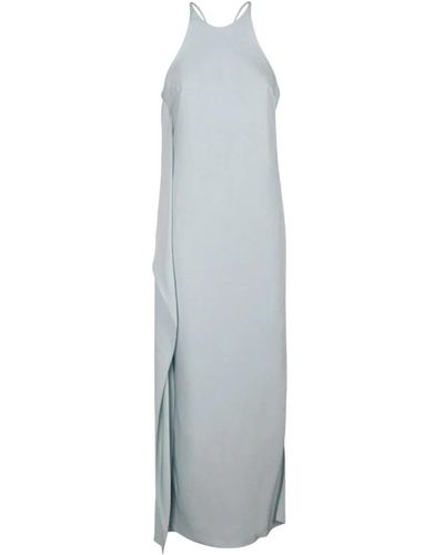 Calvin Klein Vestido con panel drapeado - Gris