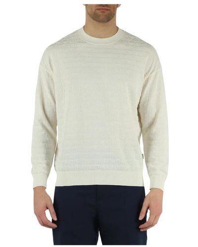 Emporio Armani Round-Neck Knitwear - Grey