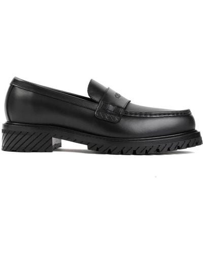 Off-White c/o Virgil Abloh Militär schwarze loafers,loafers