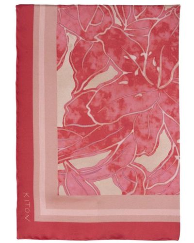 Kiton Silky Scarves - Pink