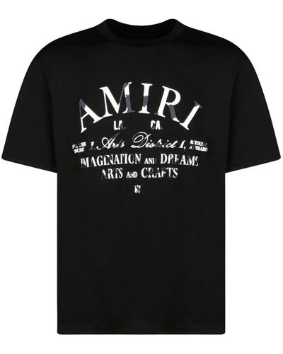 Amiri Schwarzes logo-print t-shirt