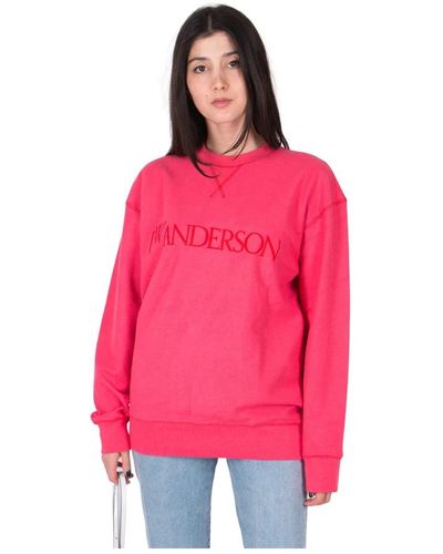 JW Anderson Kontrast Inside Out Sweatshirt - Pink