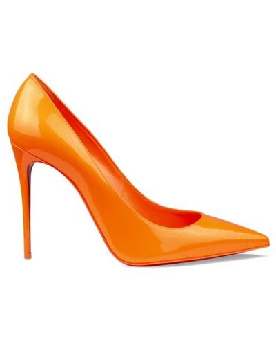 Christian Louboutin Zapatos de tacón de cueroaranjaeón - Naranja