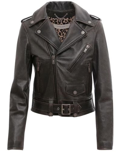 Golden Goose Leather Jackets - Black