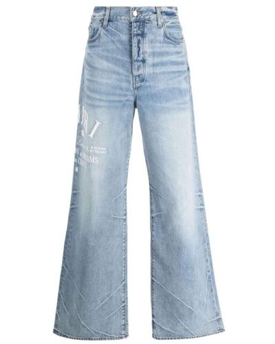 Amiri Jeans > wide jeans - Bleu