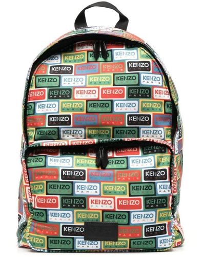 KENZO Multicolor casual backpack - Verde