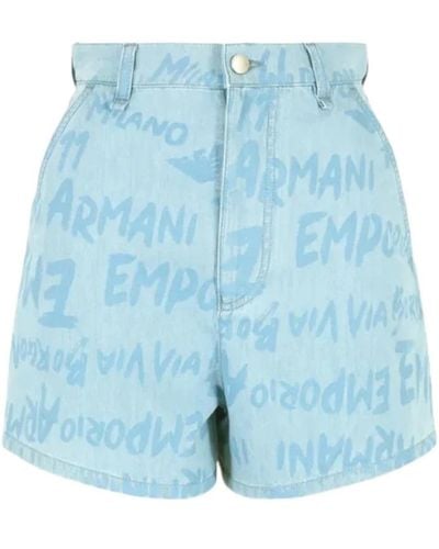 Emporio Armani Short Shorts - Blue