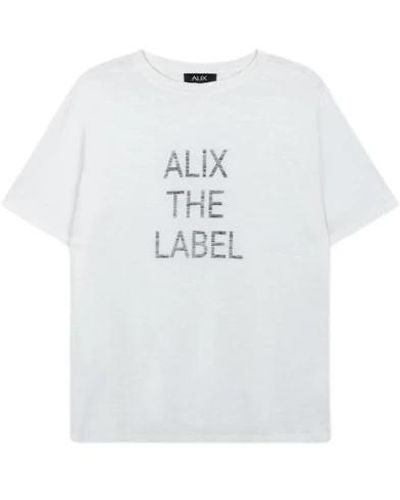 Alix The Label Tops > t-shirts - Blanc