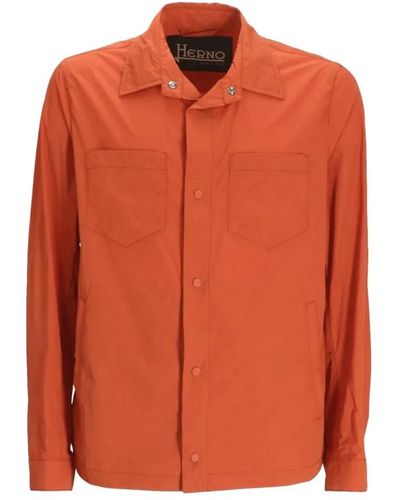 Herno Casual Shirts - Orange