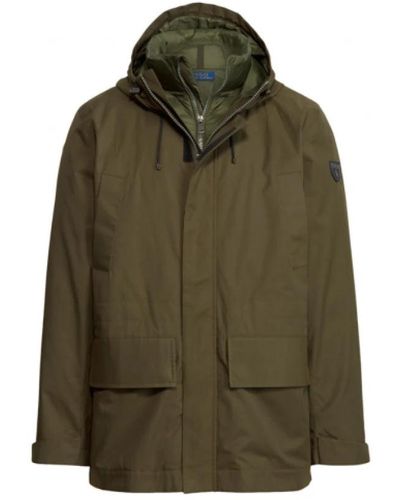 Polo Ralph Lauren 2-in-1 parka mit gestepptem futter - Grün