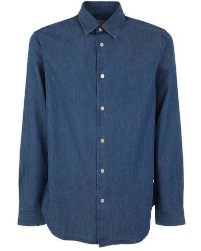 PS by Paul Smith Denim Shirts - Blue