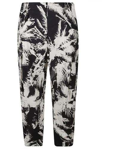Laneus Palm printed cargo pants - Nero