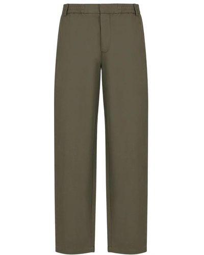 Armani Exchange Straight Trousers - Green
