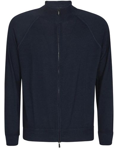 Drumohr Sweatshirts & hoodies > zip-throughs - Bleu