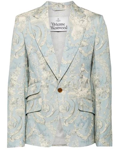 Vivienne Westwood Toile de jouy print blazer - Grau