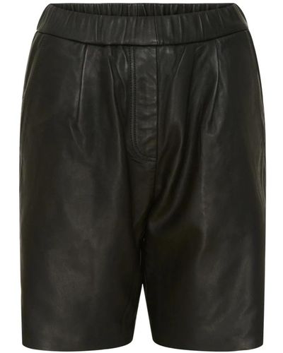 Btfcph Shorts de cuero 100152 negro