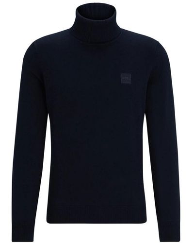 BOSS Turtlenecks - Blau