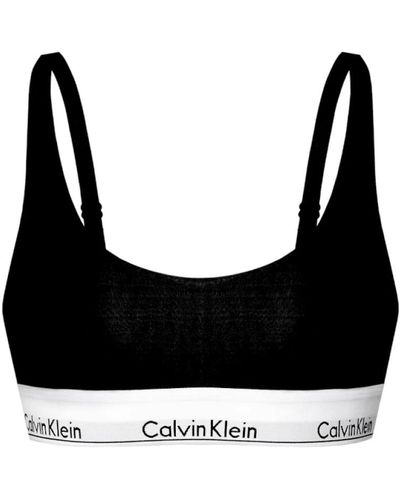 Calvin Klein Top senza maniche eleganti per donne - Nero