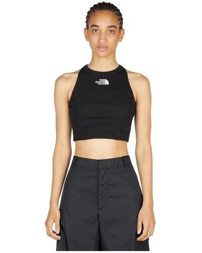 The North Face Baumwoll-Ripp-Logo Tanktop - Schwarz