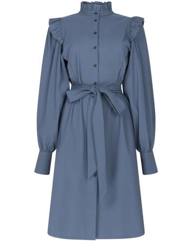 Jane Lushka Dresses > day dresses > shirt dresses - Bleu