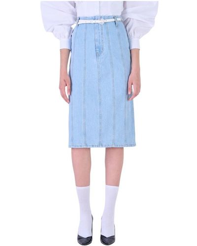 Silvian Heach Skirts > denim skirts - Bleu