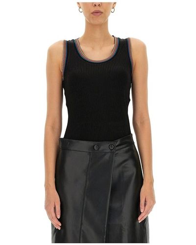 PS by Paul Smith Top in cupro - Negro