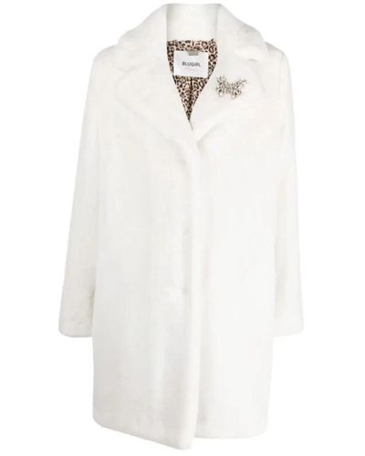 Blugirl Blumarine Single-Breasted Coats - White