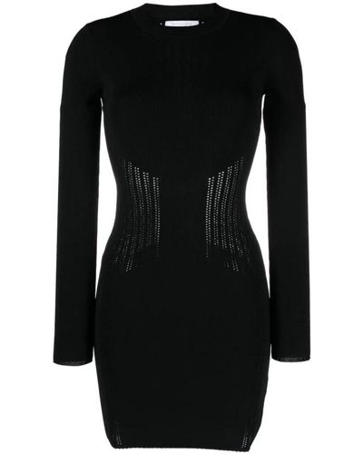 Patrizia Pepe Knitted Dresses - Black