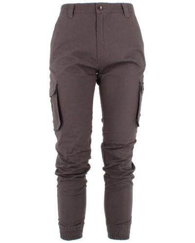 DOLLY NOIRE Trousers > slim-fit trousers - Gris