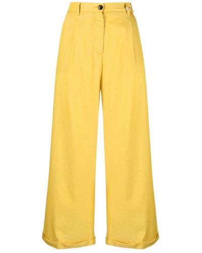 Myths Wide Trousers - Yellow