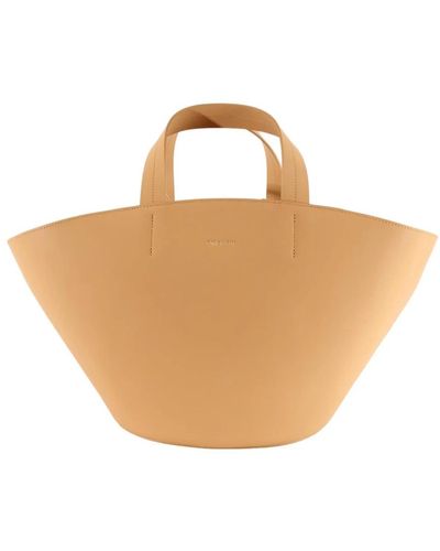 Patrizia Pepe Chic bucket bag elevate style modern - Neutro